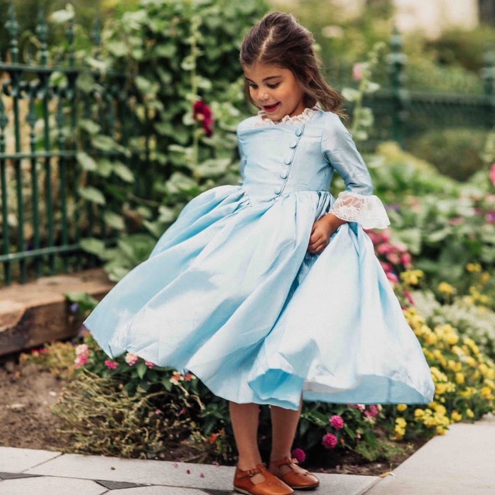 Hamilton Schuyler Sisters Blue Dress Taylor Joelle Designs